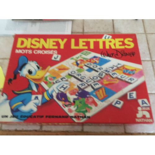 Jeu Disney Lettres Mots Croisés Nathan 1977