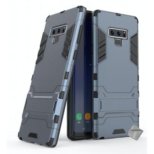 Housse Etui Coque Rigide Anti Choc Pour Samsung Galaxy Note 9 + Film Ecran - Bleu Fonce