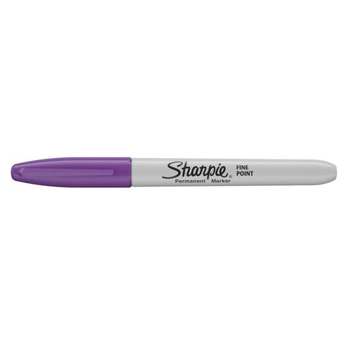 Sharpie 2025034 Boîte De 12 Marqueurs Permanents Pointe Fine Encre Violette