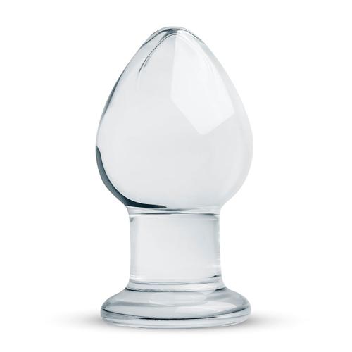 Ronde En Verre Butt Plug - Clear