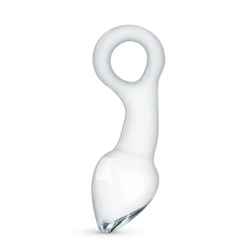 Butt Verre De La Prostate Fiche Avec Anneau De Traction - Transparent