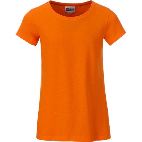 T-Shirt Enfant Fille Manches Courtes Bio - 8007g - Orange