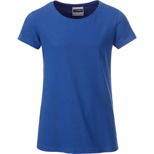 T-Shirt Enfant Fille Manches Courtes Bio - 8007g - Bleu Roi