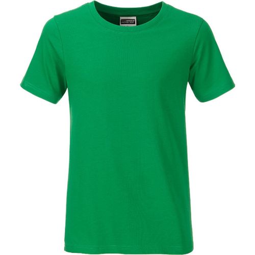T-Shirt Enfant Gar?On Manches Courtes Bio - 8008b - Vert Foug?Re
