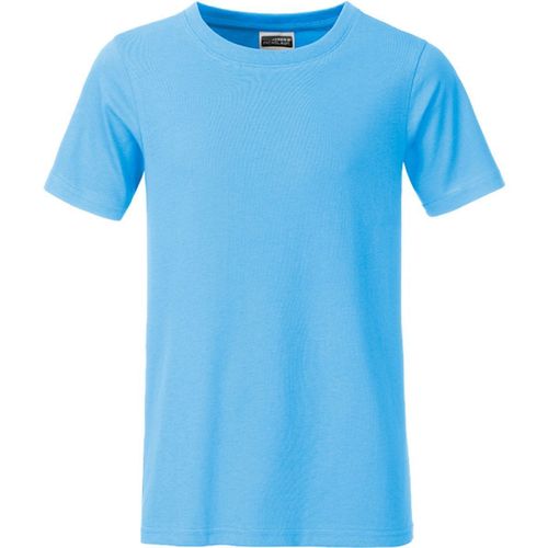 T-Shirt Enfant Gar?On Manches Courtes Bio - 8008b - Bleu Ciel