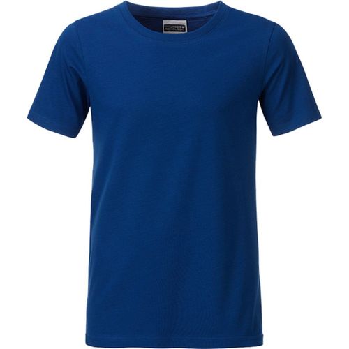 T-Shirt Enfant Gar?On Manches Courtes Bio - 8008b - Bleu Roi Fonc?