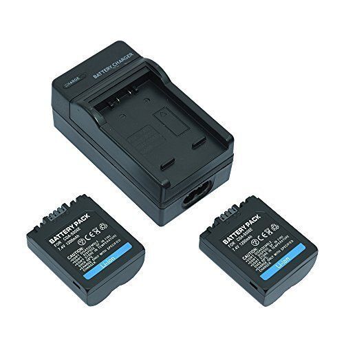 2X Batterie CGA CGR-S006 + chargeur pour Panasonic