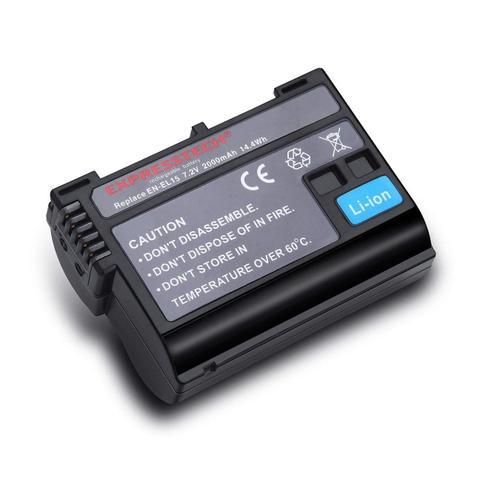 EN-EL15 Batterie pour Nikon 1 V1 D7000 D7100 D7200