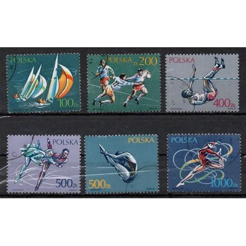 Pologne - Série Complète "Sports" - Oblitéré - Année 1990