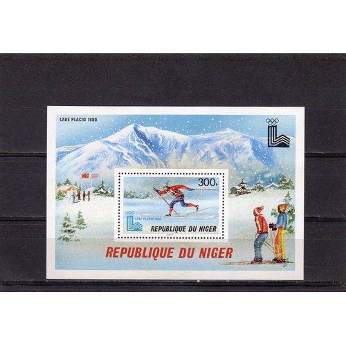 Bloc-Feuillet Du Niger (Jeux Olympiques DHiver À Lake Placid)