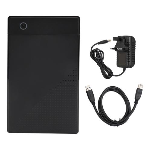 Boîtier de disque dur externe SATA vers USB 3.0 Prise en charge UASP Boîtier de disque dur avec adaptateur d'alimentation 12 V 2 A pour disque dur SSD 2,5 pouces 3,5 pouces 100-240 V prise britannique