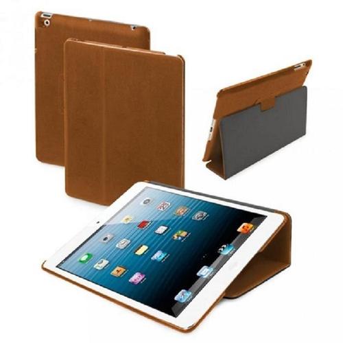 Muvit Fold - Etui À Clapet Avec Support Intégré Pour Apple Ipad Mini Couleur Marron Caramel Coque Housse Protection