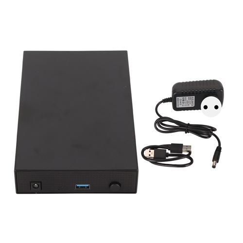 Disque dur externe 3.5 pouces USB3.0 vers SSD Portable en métal pour PC TV ordinateur de bureau 100-240V 12 to prise ue