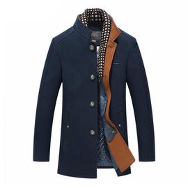 Manteau Laine Melangee Homme Mi Longue Automne Hiver Casual Veste paisse Col Montant Rakuten