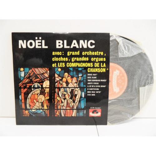 Disque Platine Vinyle Original 1962 " Noël Blanc" Orchestre Cloches Orgues 33trs