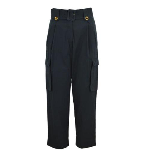 Twinset - Trousers > Wide Trousers - Black