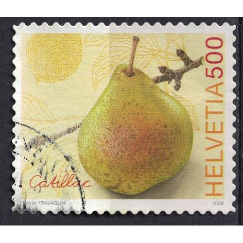 Suisse 2008 Oblitéré Used Poire Catillac Pear Grosse Variété Ancienne De Poire À Cuire Su