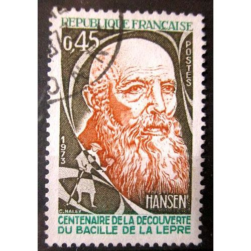 1973. F1767: Centenaire De La Découverte Du Bacille De La Lèpre Par G.A Hansen.