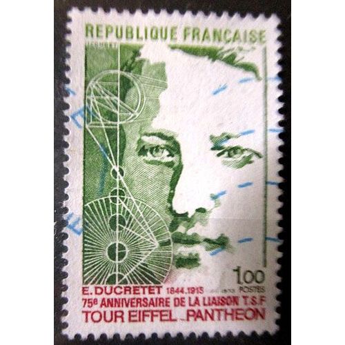 1973. F1770: 75ème Anniversaire De La Liaison Tsf "Tour Eiffel-Panthéon"