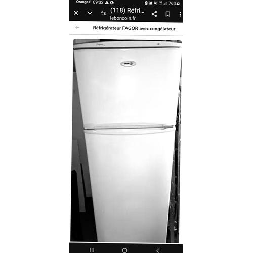 Vends réfrigérateur avec congélateur haut de marque FAGOR