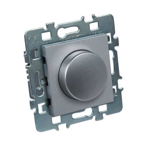 casual variateur 2 fils mécanisme + cache alu + support métal DEBFLEX