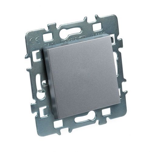 casual mécanisme Bouton poussoir + cache alu + support métal DEBFLEX