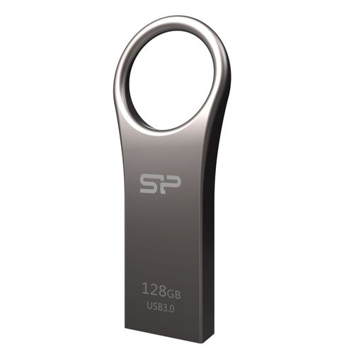 SILICON POWER Jewel J80 - Clé USB - 128 Go - USB 3.0 - argent, titane