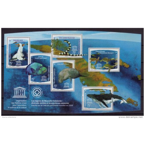 Nouvelle-Calédonie 2008- Bloc-Feuillet N° 39 - Lagons - Faune