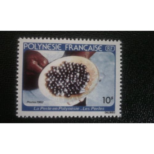 Timbre Polynesie Francaise Yt 179 Perles D'industrie De Perle 1982