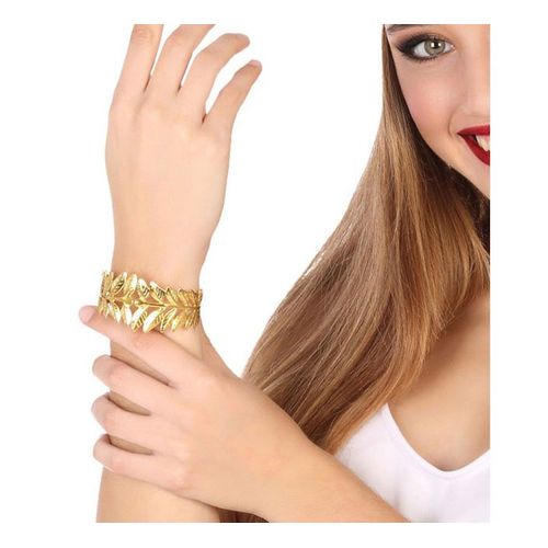 Bracelet Doré Avec Des Feuilles