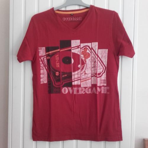 T-Shirt Garçon 14 Ans Rouge Col V