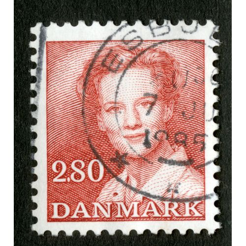 Timbre Oblitéré Danmark, 2.80