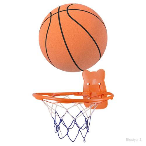 Ballon De Basket Silencieux Avec Cerceau, Balle Rebondissante À Faible Orange
