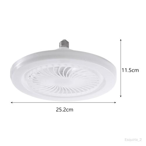 Ventilateur De Plafond Avec Lampe, 3 Réglables, Pour Salle D'étude, Lumière Blanche