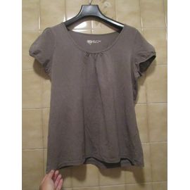 T-Shirt Ou Débardeur Avec Manches 1/4, Couleur Kaki Ou Taupe. T. 42 Ou Petit 44