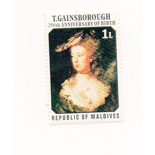 Maldives- 1 Timbre Neuf- 250ème Anniversaire De La Naissance De T. Gainsborough