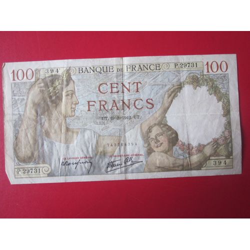 100 Francs Sully 1942