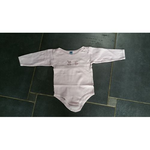 Body À Manches Longues Rose "Fleur Et Lolita" 23 Mois