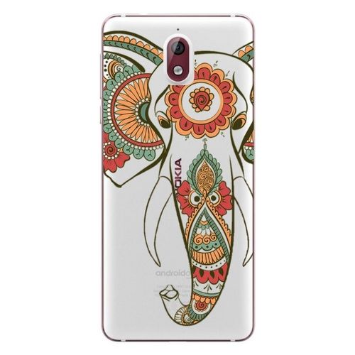 Coque Nokia 3.1 2018 Elephant Henne Mandala Ethnique Fleur Transparent