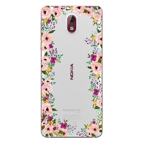 Coque Nokia 3.1 2018 Fleur 14 Liberty Rose Transparent