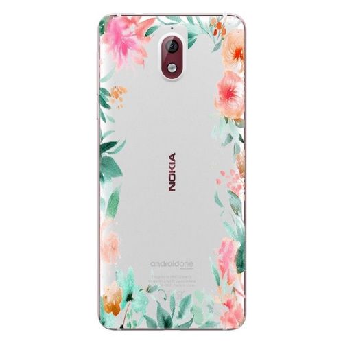 Coque Nokia 3.1 2018 Fleur 15 Pastel Tropical Rose Transparente
