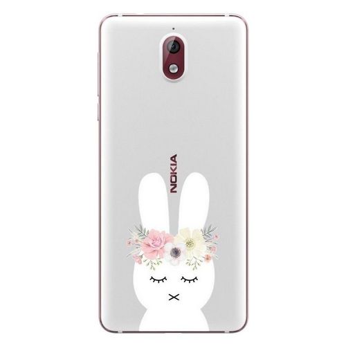 Coque Nokia 3.1 2018 Lapin Fleur Rabbit Cute Kawaii Transparente