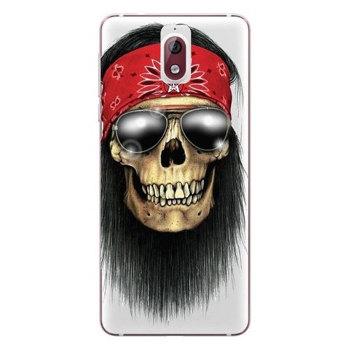 Coque Nokia 3.1 2018 Mort Grunge Bandana Rouge Motard