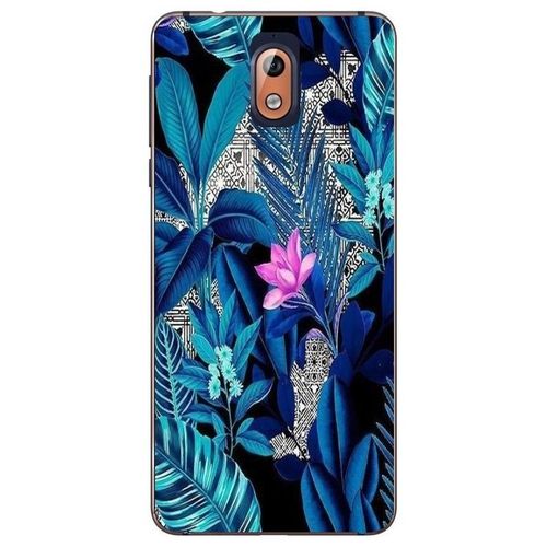 Coque Nokia 3.1 2018 Tropical Uv Fleur Rose Exotique