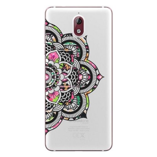 Coque Nokia 3.1 2018 Mandala Fleur Aztec Rose Transparente