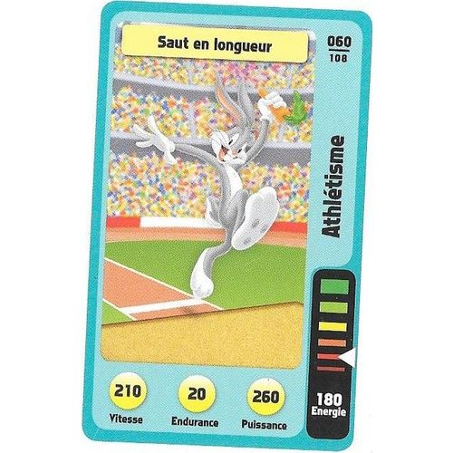 N° 60 /108 Carte Auchan 2014 La Fete Du Sport Looney Tunes Athlétisme Saut En Longueur