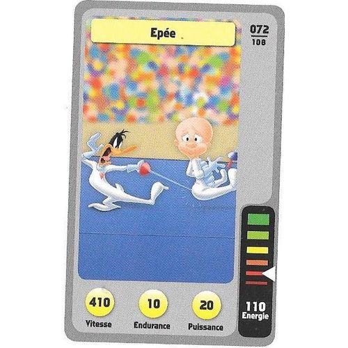 N° 072 /108 Carte Auchan 2014 La Fete Du Sport Looney Tunes Epée