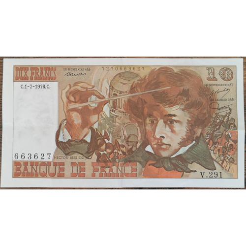 Billet 10 Francs Berlioz 1 - 7 - 1976 France V.291