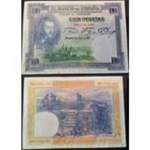 9 Billets 100 Pesetas 1925