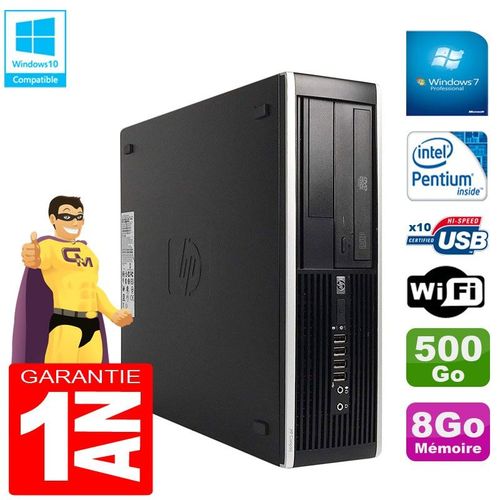 PC HP Compaq Pro 6300 SFF G630 RAM 8Go Disque 500Go Graveur DVD Wifi W7